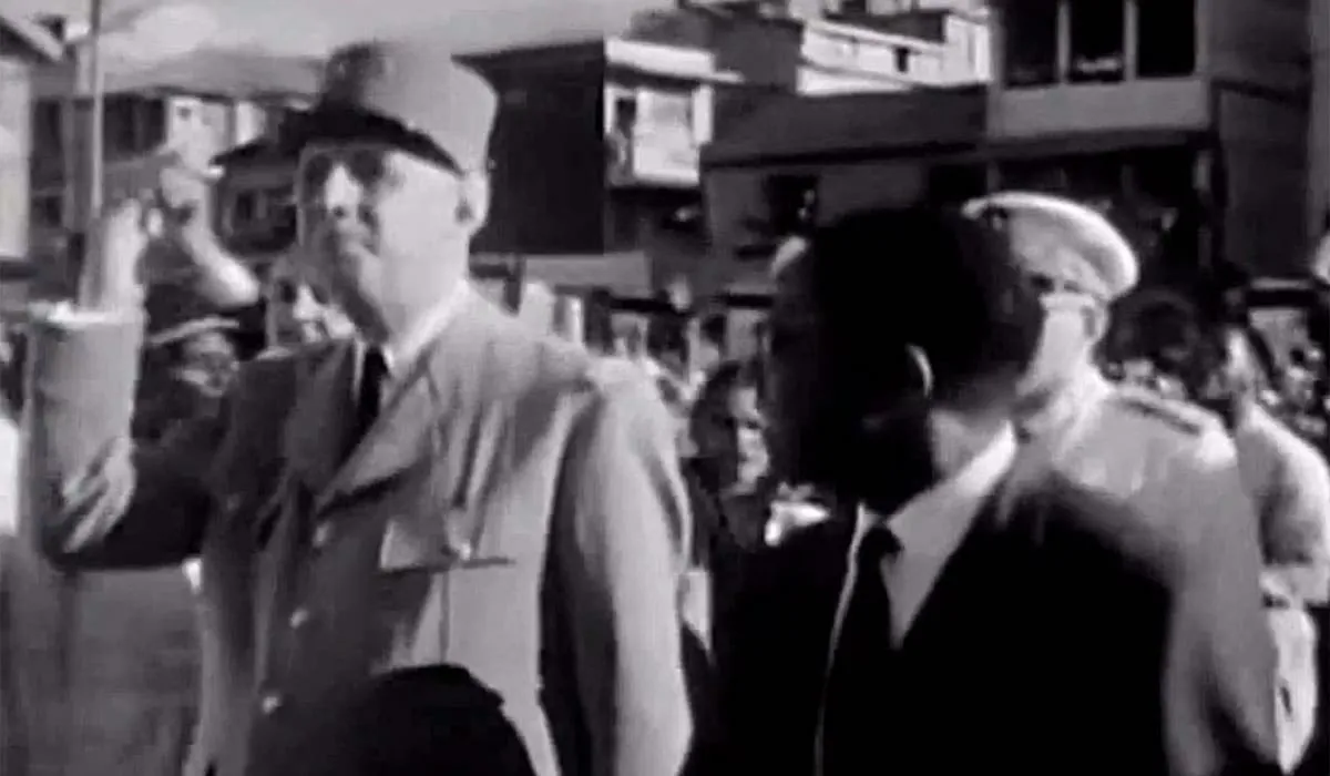 Charles de Gaulle et Aimé Césaire