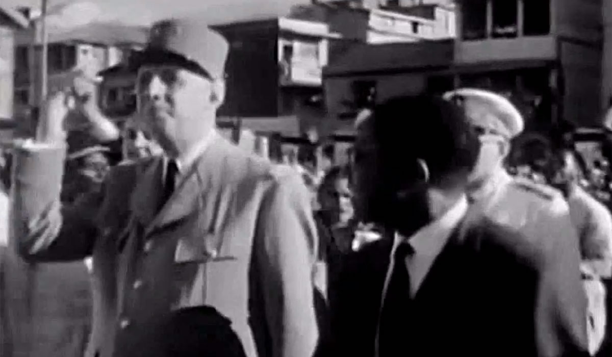 De Gaulle avec Césaire en 1964