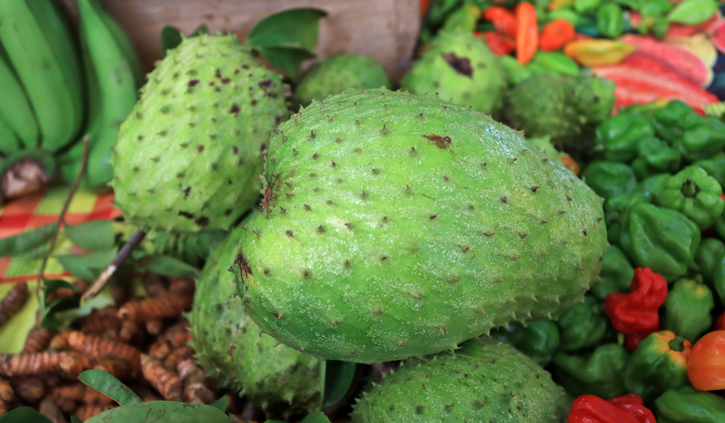 Soursop for sale at Fort-de-France market