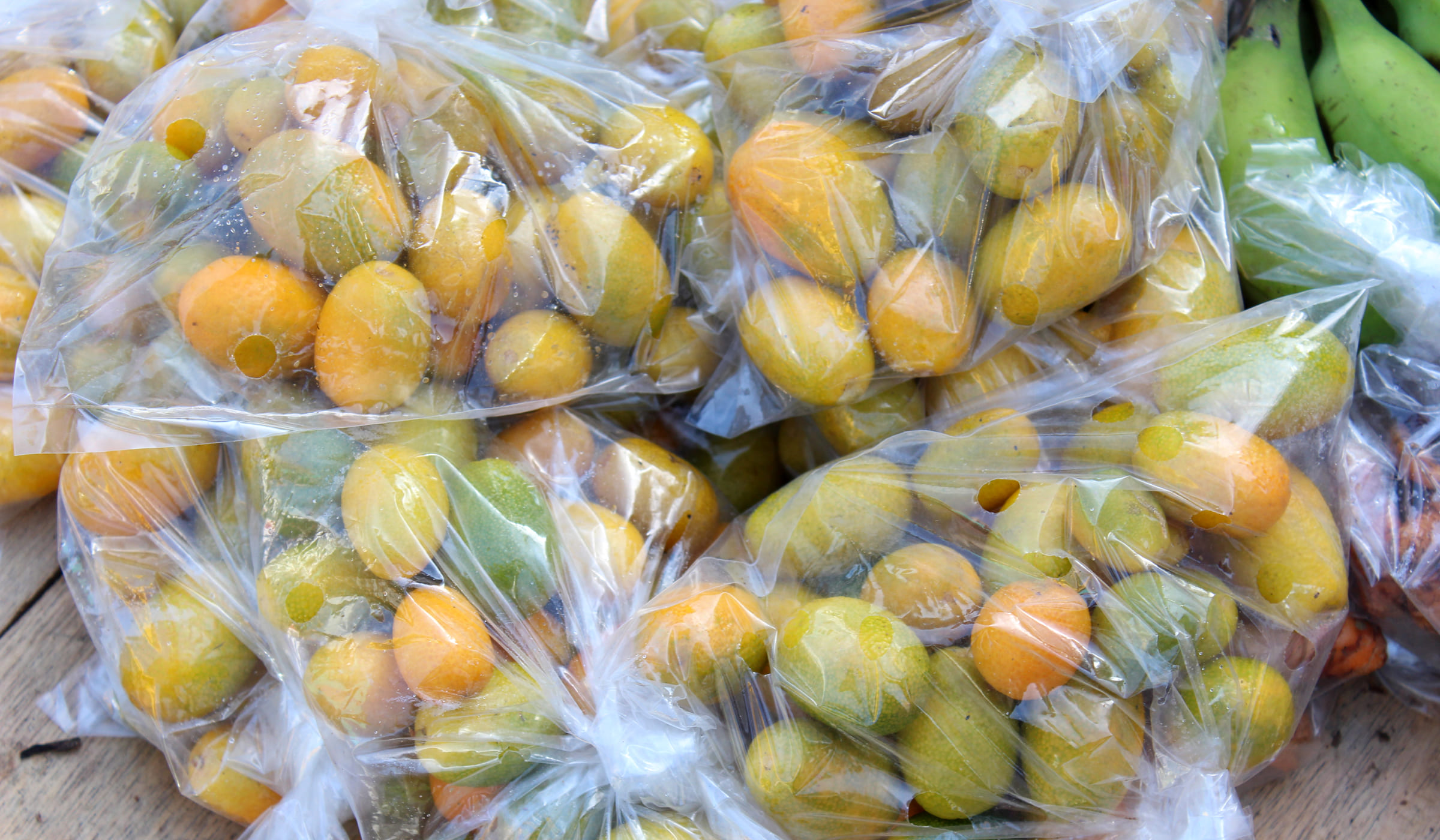Mombin plums for sale at the Fort-de-France market