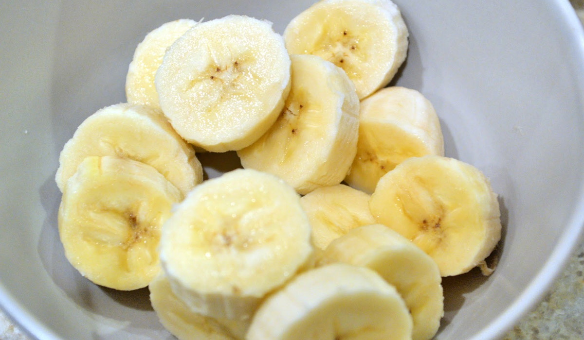 Pieces of bananas