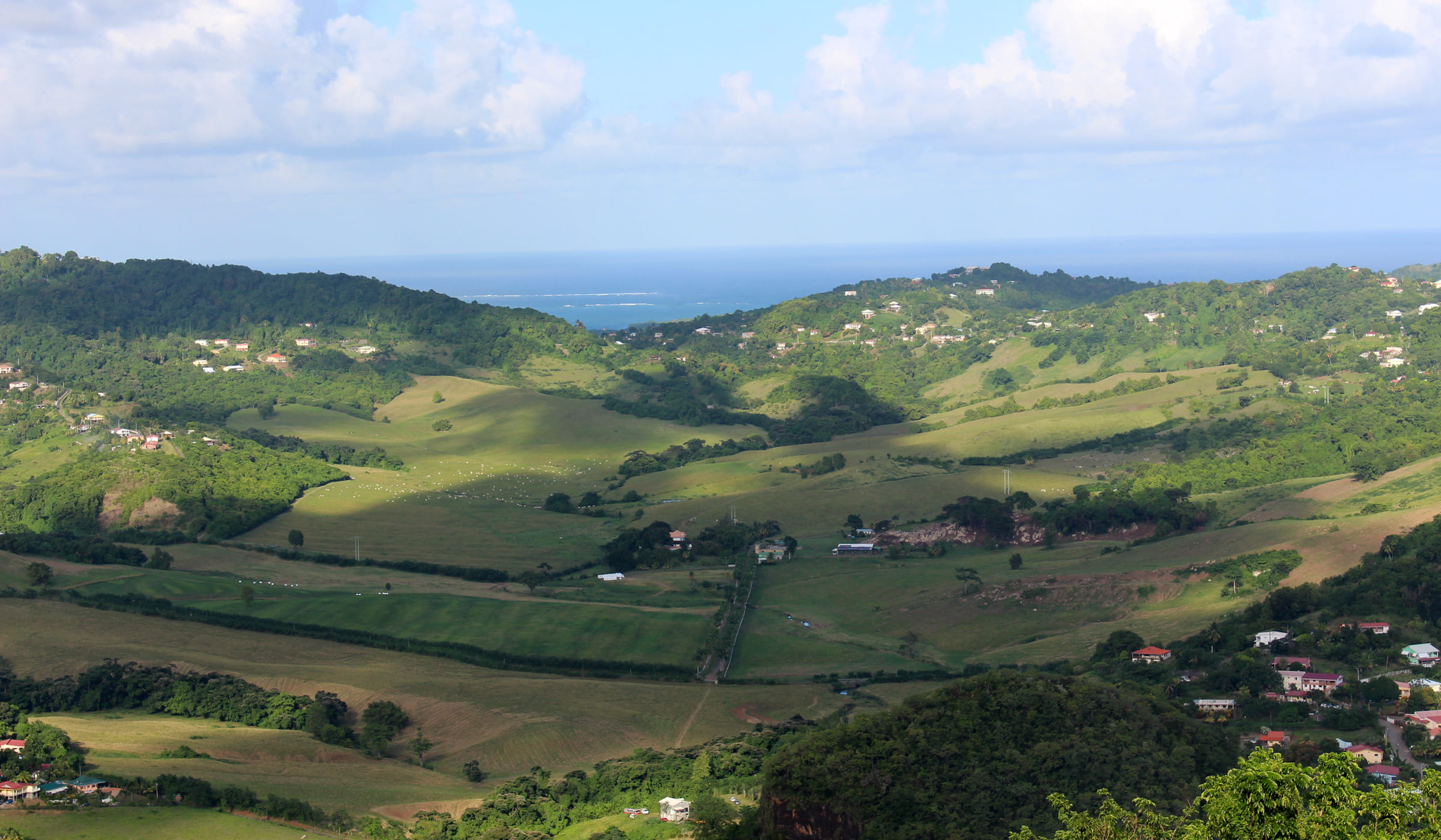 Panoramic view of the southern cliffs