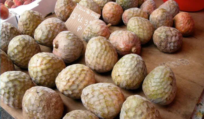 Bullock's-heart for sale at Fort-de-France market