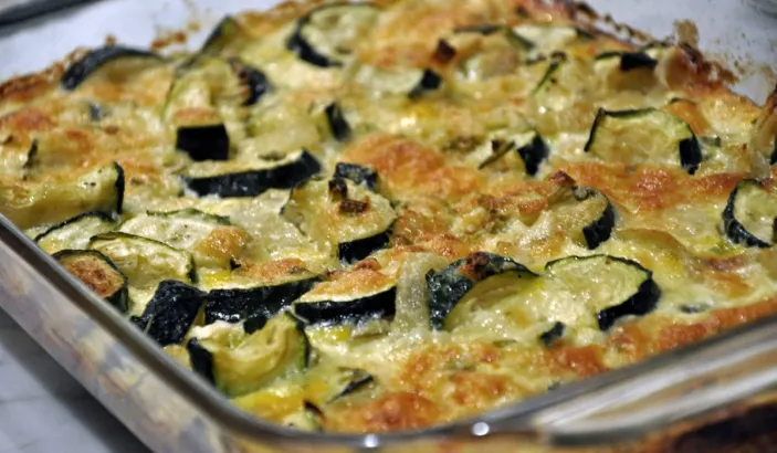 Zucchini gratin