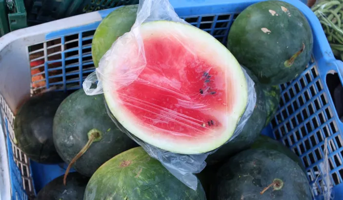 Pastèques en vente au Marché de Fort-de-France