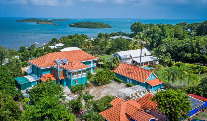 Vue depuis l'hôtel Fregate Bleue