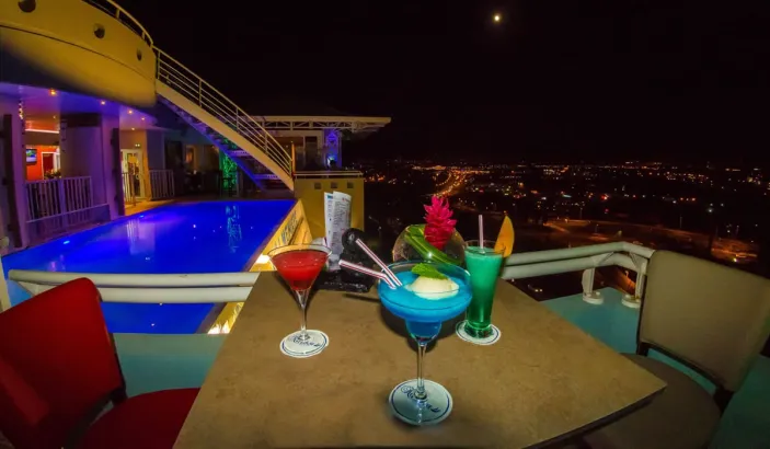 Cocktail from the bar at La Valmenière hotel