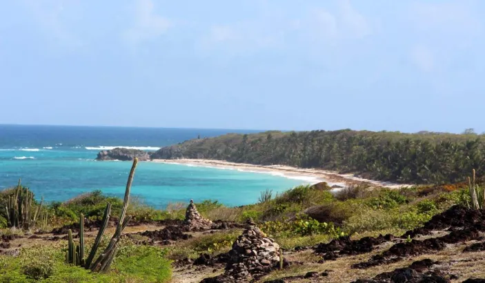 Aerial view of Anse Grosse Roche