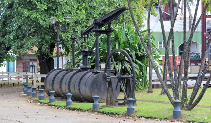 Old rum-making machine