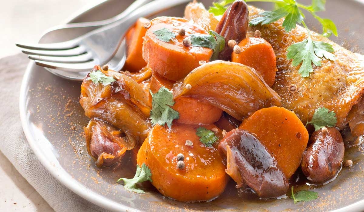 Caramelized sweet potatoes
