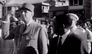 De Gaulle en visite en Martinique