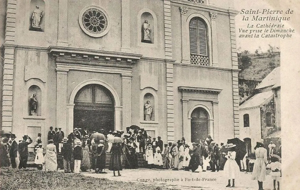 Cathédrale de Saint-Pierre une semaine avant l'éruption