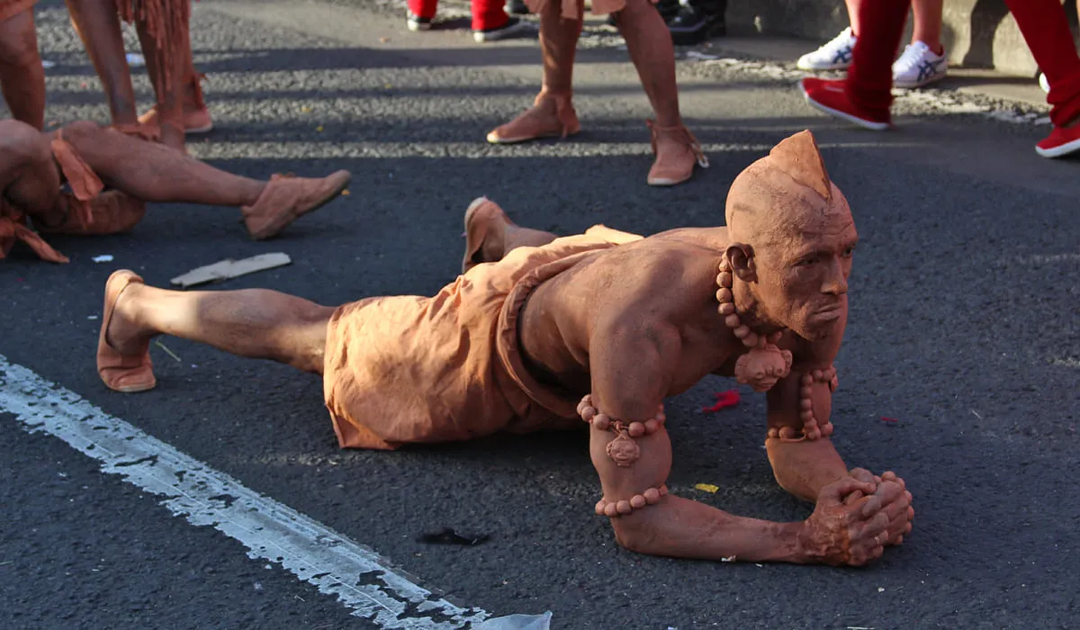 The clay men of the Poterie from Les Trois-Ilets