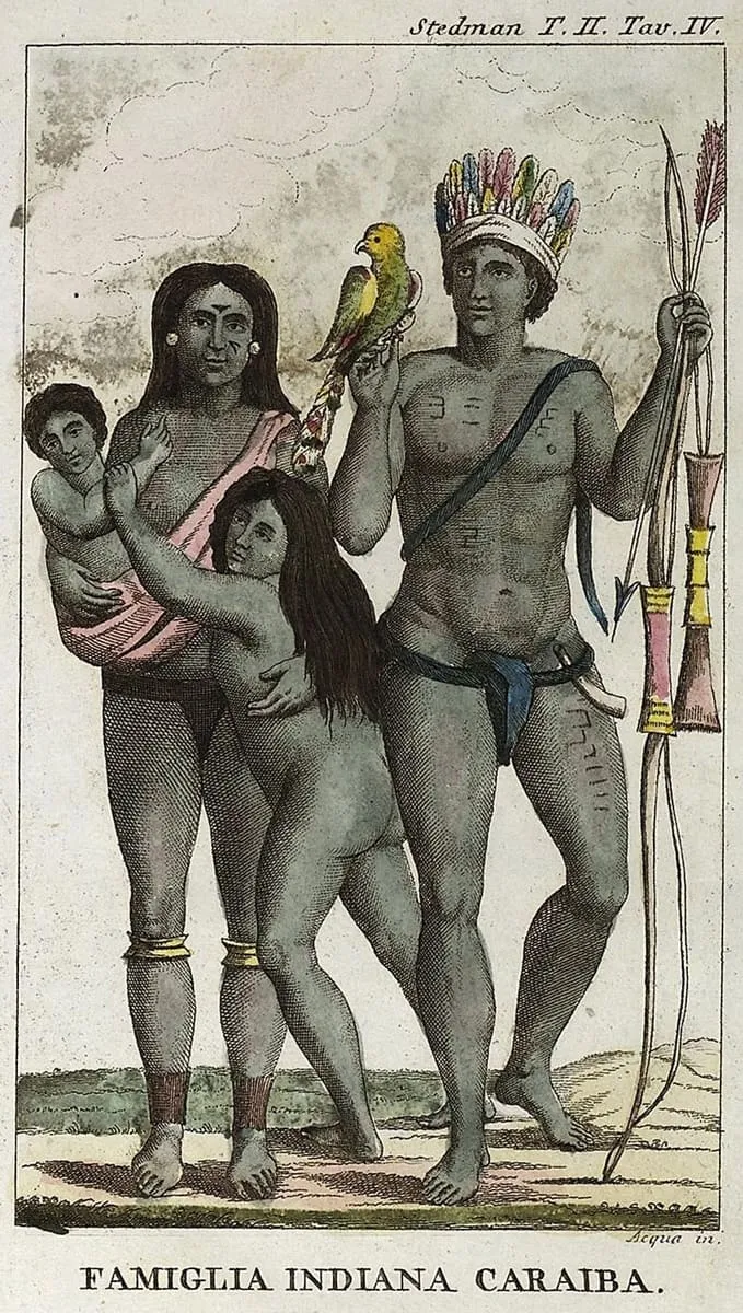 Carib Indian family