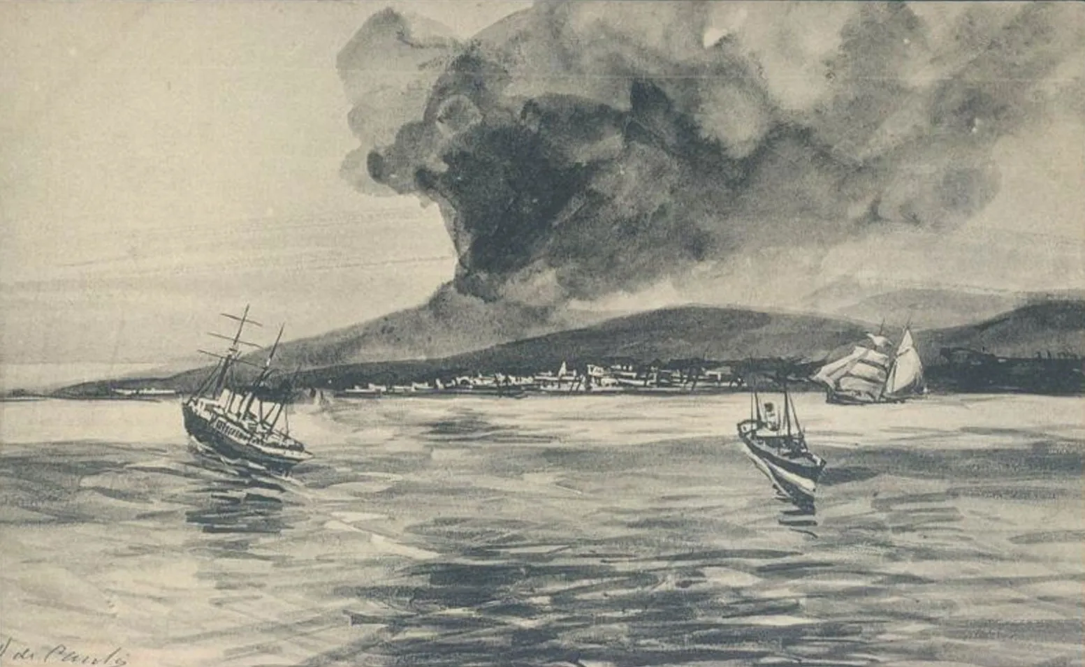 Éruption de la Montagne Pelée