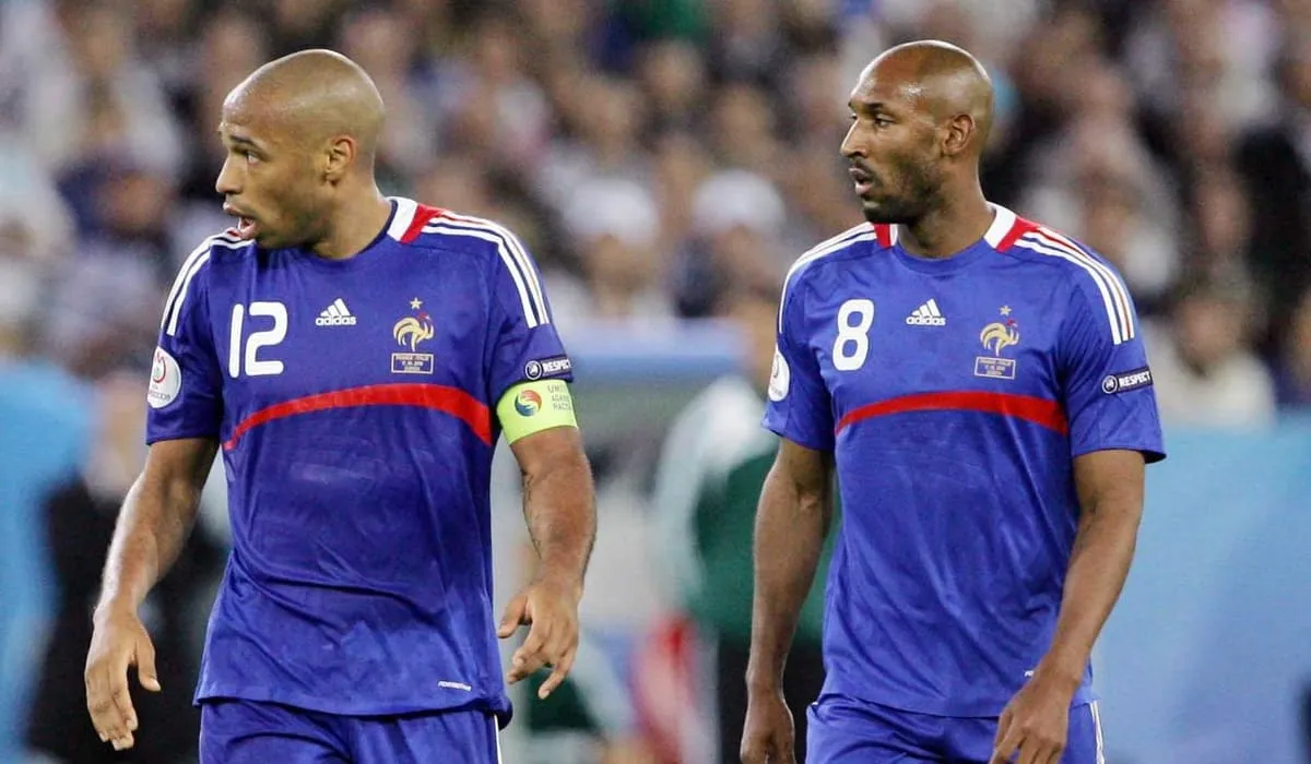 Thierry Henry and Nicolas Anelka Thierry Henry and Nicolas Anelka