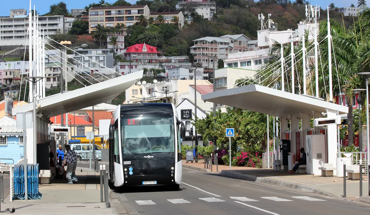 T.C.S.P. at Fort-de-France station T.C.S.P. at Fort-de-France station