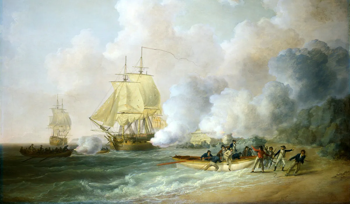 Capture du Fort Saint-Louis en 1794 par les Anglais