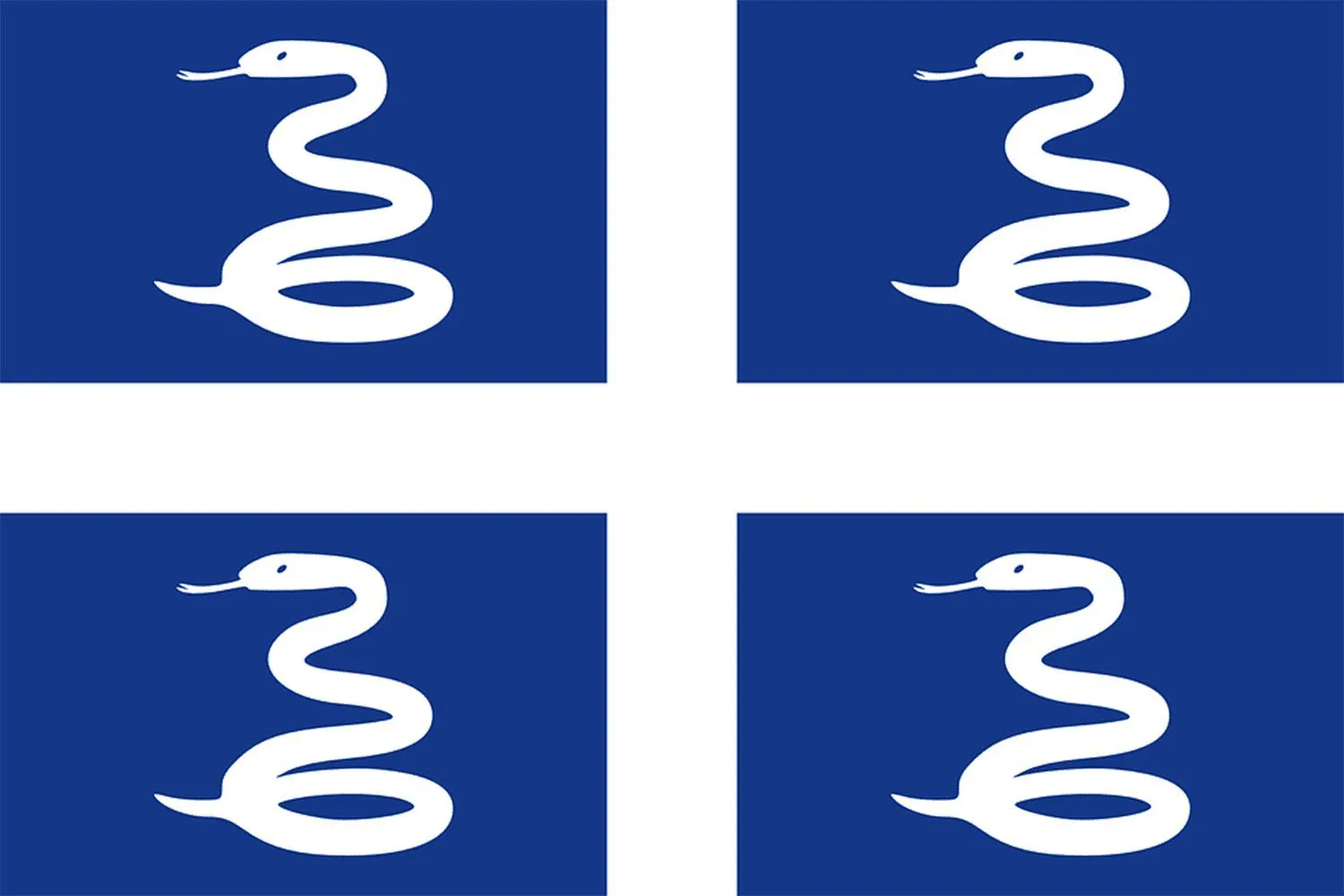 Drapeau aux quatre serpents